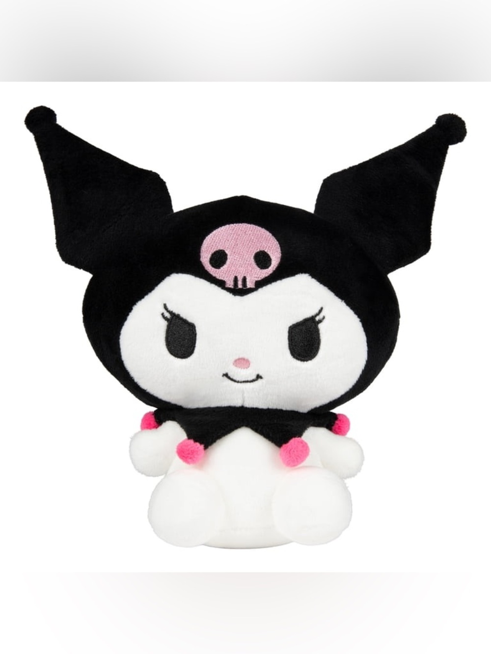 Sanrio Kuromi Plush - Black, White & Pink Accent